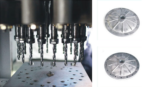 机床通用性好,实现不同孔径、不同孔位、不同孔距的零件加工